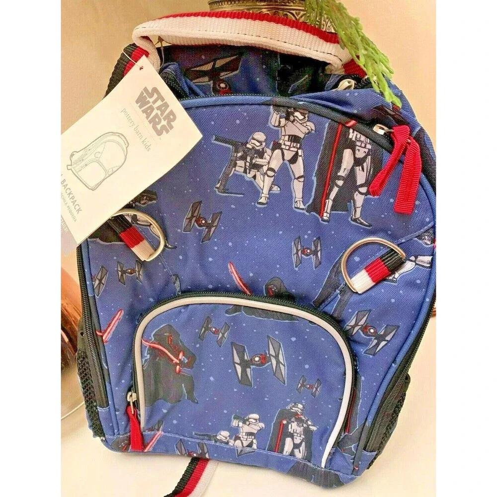 School Pottery Barn STAR WARS BACKPACK Mandalorian grogu Kylo Disney travel  🚀1